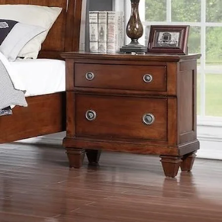 Nightstand w/ Hidden Drawer/USB Chargers